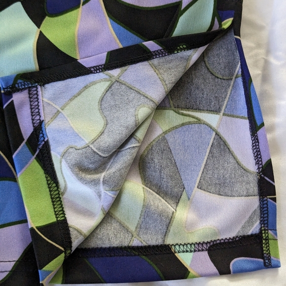 Vintage Geometric Mosaic Skirt - Picture 6 of 6